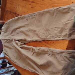 American eagle outfitters sz 14 lightweight tan cord elastic waist nwot